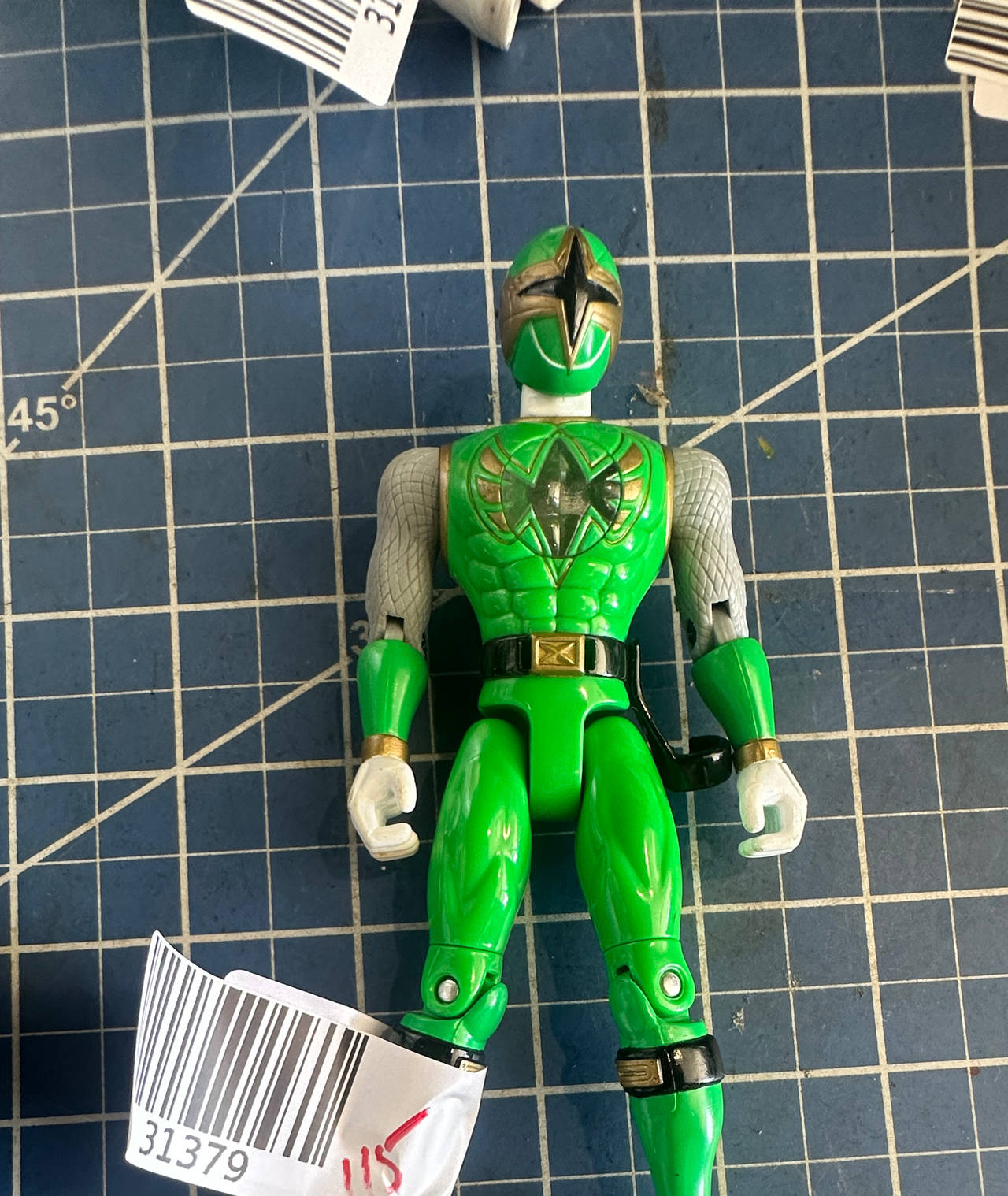 Power Rangers Ninja Storm Green Samurai Ranger Action Figure 115