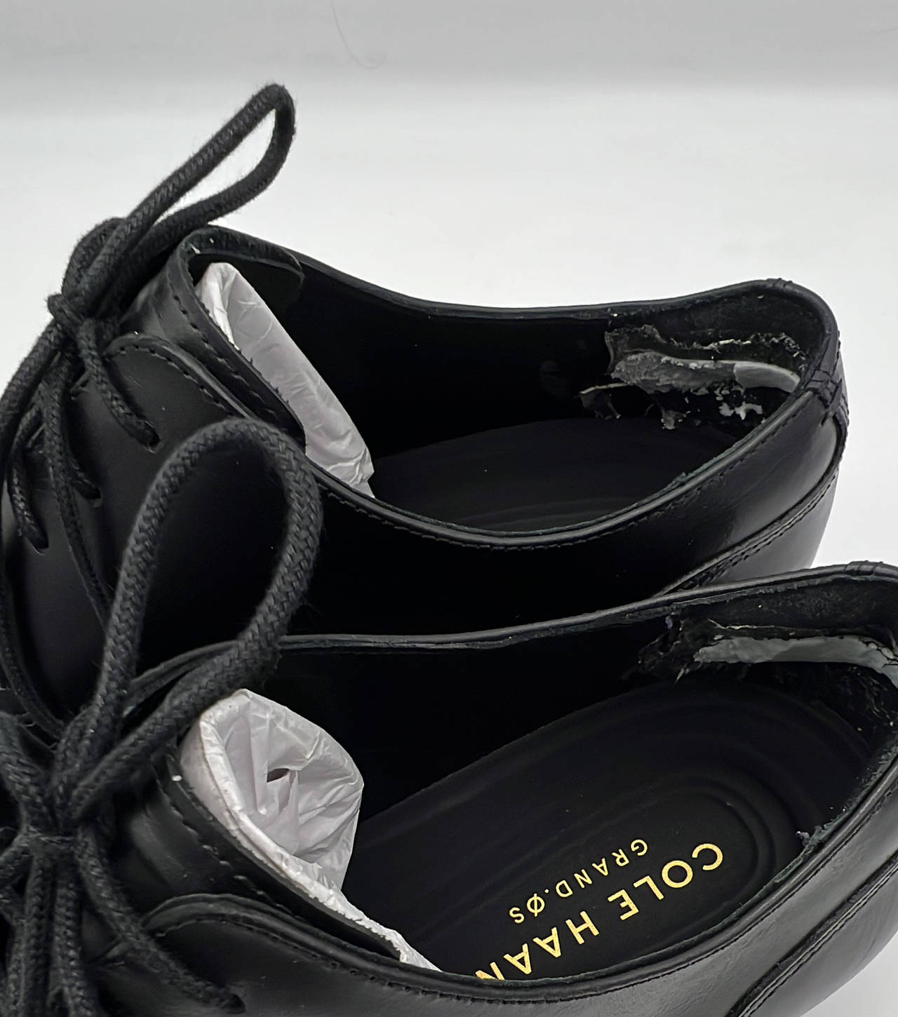 Cole Haan Grand.OS Black Leather Dress Shoes Mens Size 9