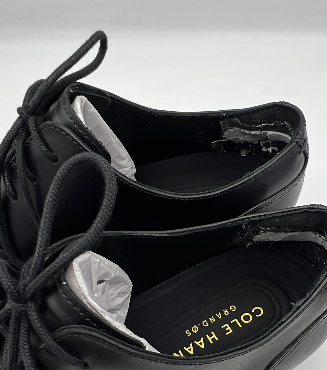 Cole Haan Grand.OS Black Leather Dress Shoes Mens Size 9