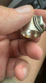 Artisan Handmade Sterling Silver Ring with stunning faceted citrine gem - Image 5