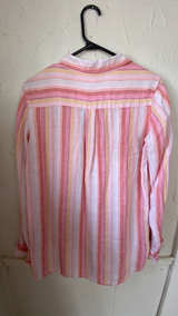 Gap Women's Striped Linen Blend Shirt - Image 4
