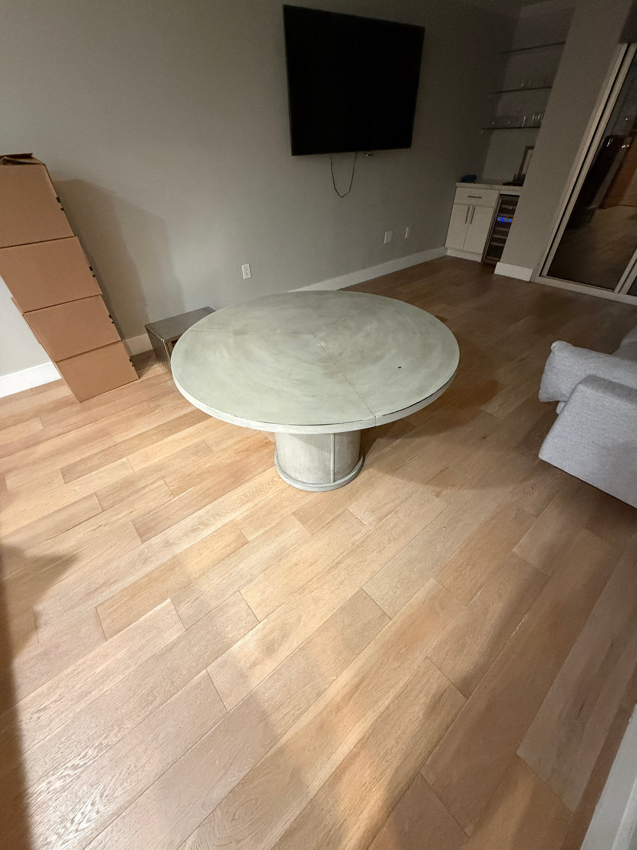 Round Concrete Coffee Table