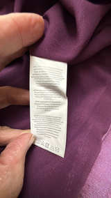 Collective the Label Purple Ruched Metallic Mini Skirt size 2 - Image 3