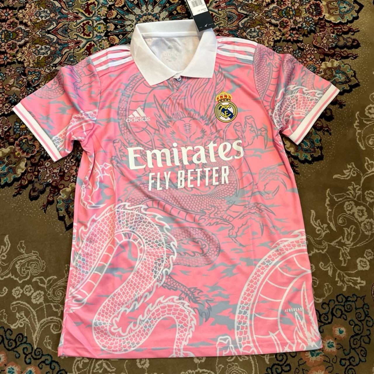 Adidas Real Madrid Pink Dragon Soccer Jersey