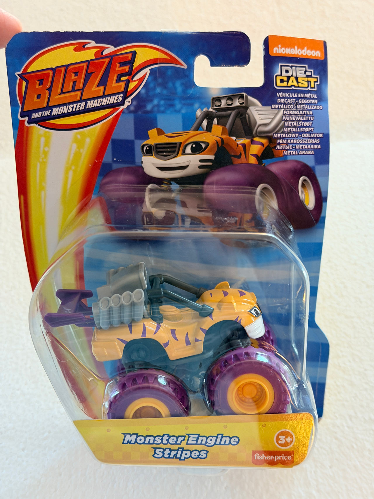 Fisher-Price Blaze Monster Machines Monster Engine Stripes Die-Cast Vehicle NEW