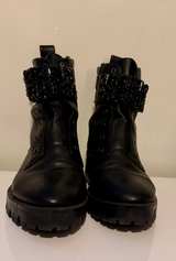 Karl Lagerfeld Pippa Black Crystal Embellished Boots -size 6.5 - Image 4