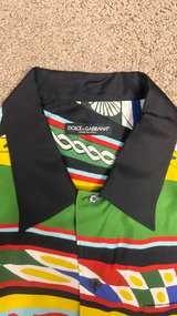 Dolce & Gabbana Carretto Print Silk Shirt Multicolour - Image 6