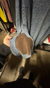 Chaps Men's Navy Blue Sweater with Elbow Patches Size XXL - Image 4