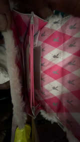 Playboy White Faux Fur Rhinestone Crossbody Bag - Image 2