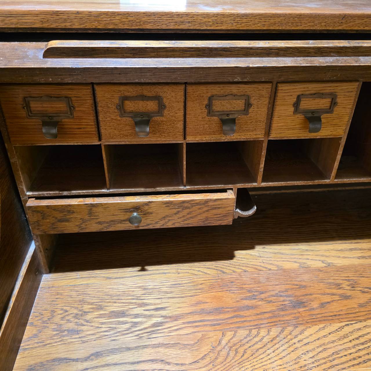 Oak Roll Top Desk
