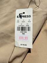 Express Men's Tan Cotton Blend Blazer - Image 2