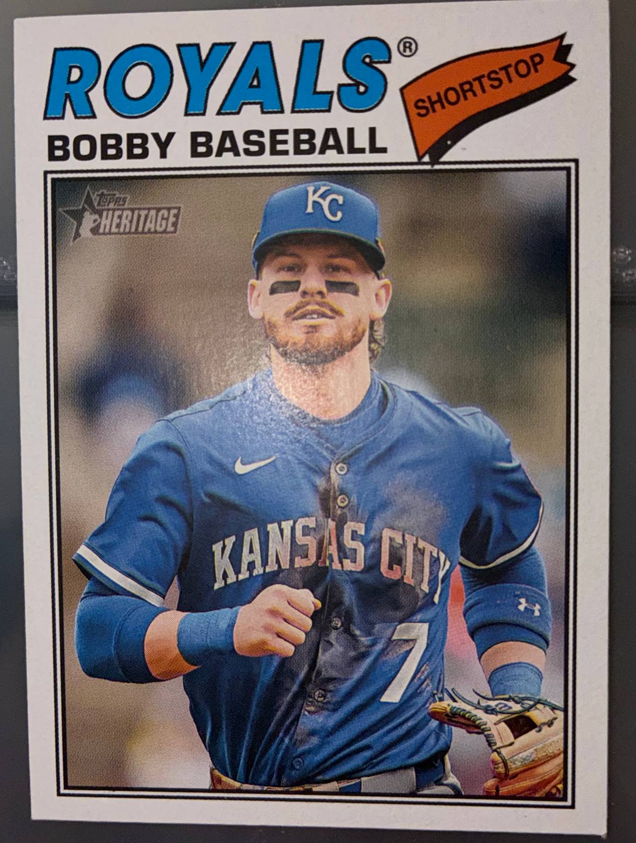 2024 Topps Heritage Bobby Witt Jr. #160 Nickname Variation Bobby Baseball