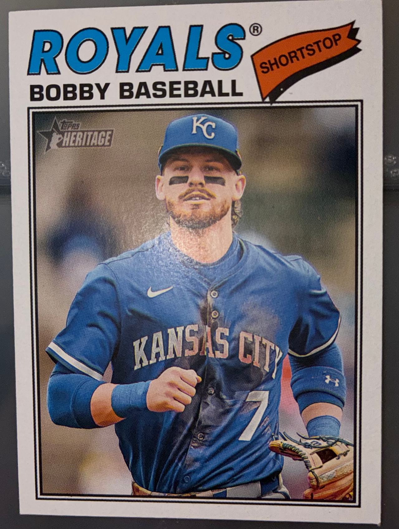 2024 Topps Heritage Bobby Witt Jr. #160 Nickname Variation Bobby Baseball