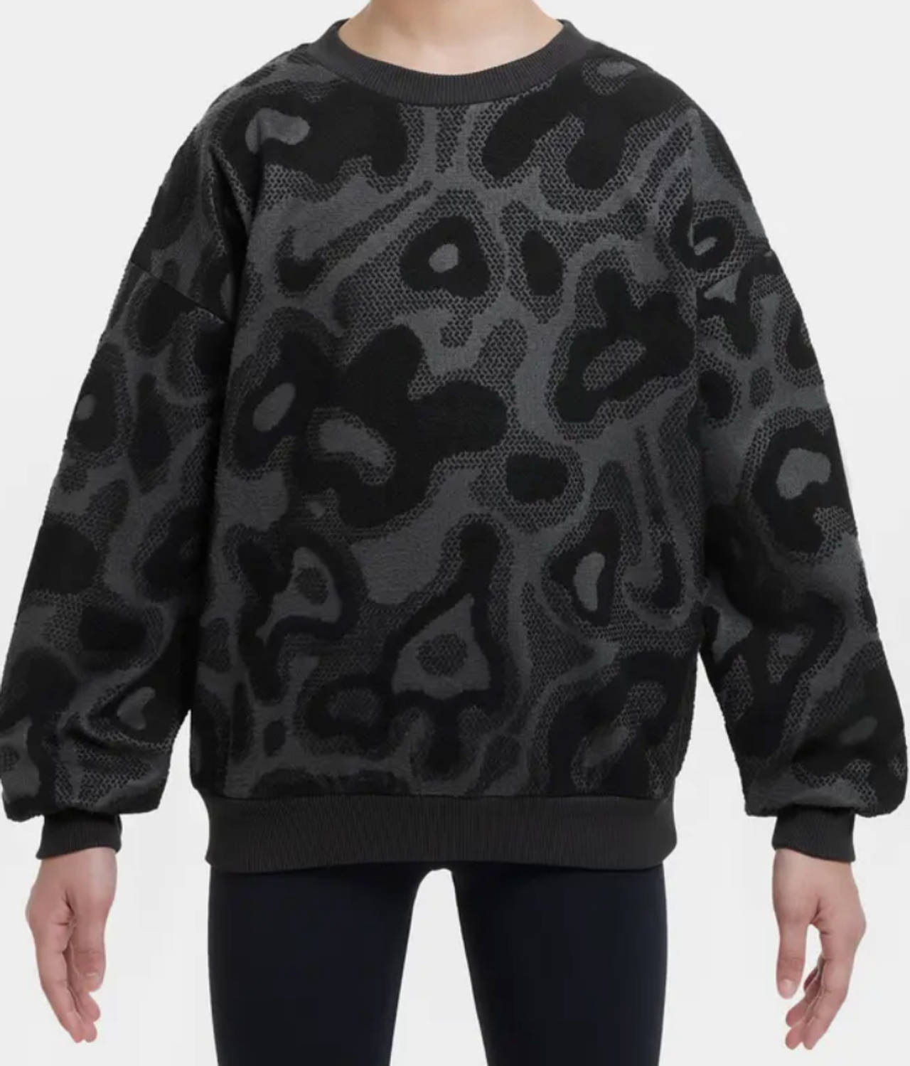 New with Tags Nike Sportswear Big Kids' Oversized Fleece Crewneck Size Small