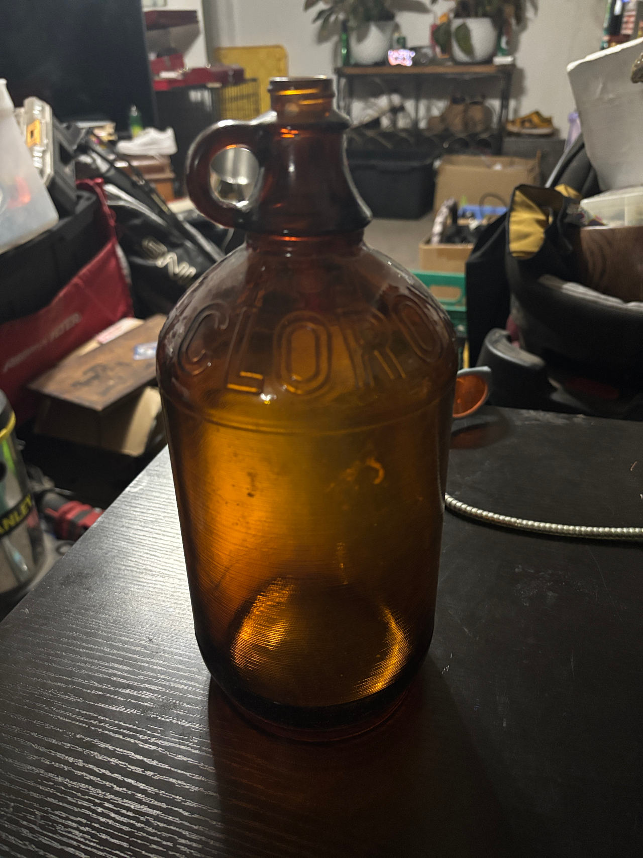 Clorox Amber Glass Jug