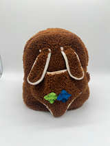 Kids Fuzzy Faux Fur Triceratops Backpack - Image 1