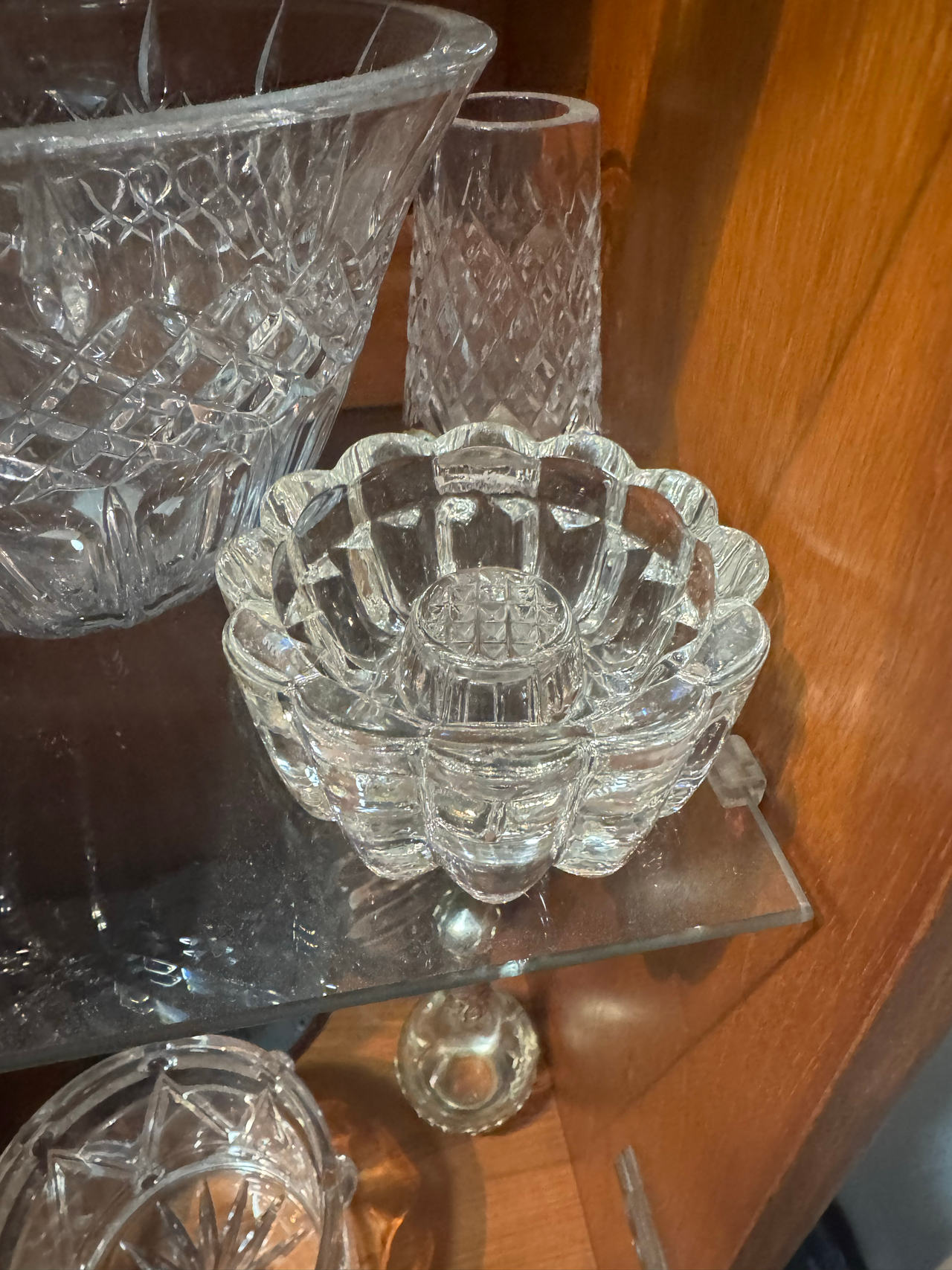 Crystal Lotus Votive Candle Holder