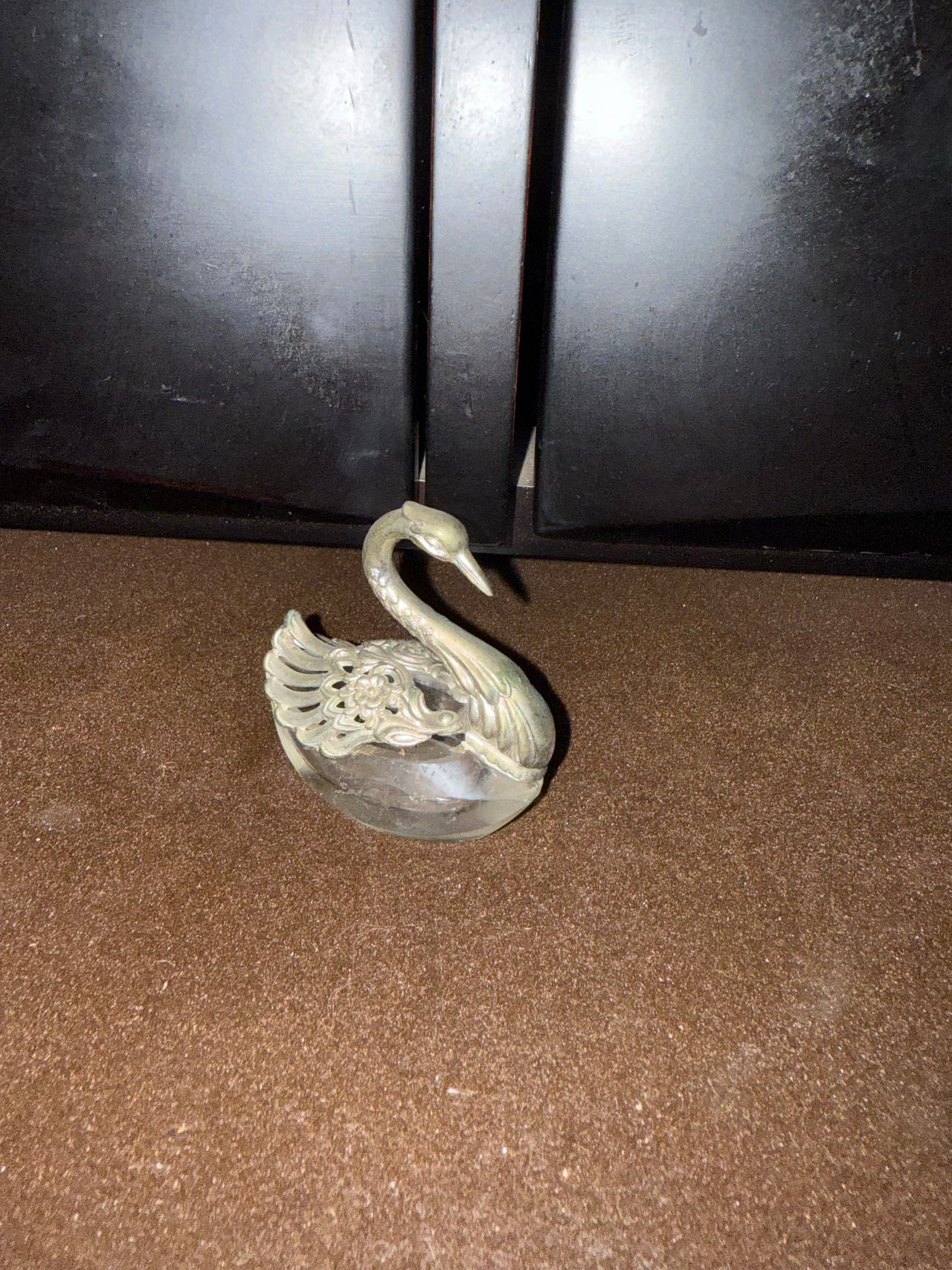 Crystal Swan Figurine