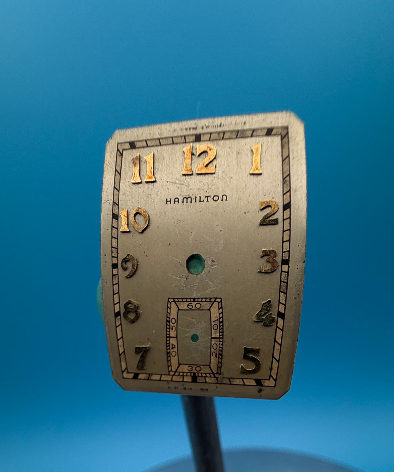 Vintage Hamilton Rectangular Watch Dial