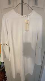 Shoshanna White Bell Sleeve Studded Dress - Image 2