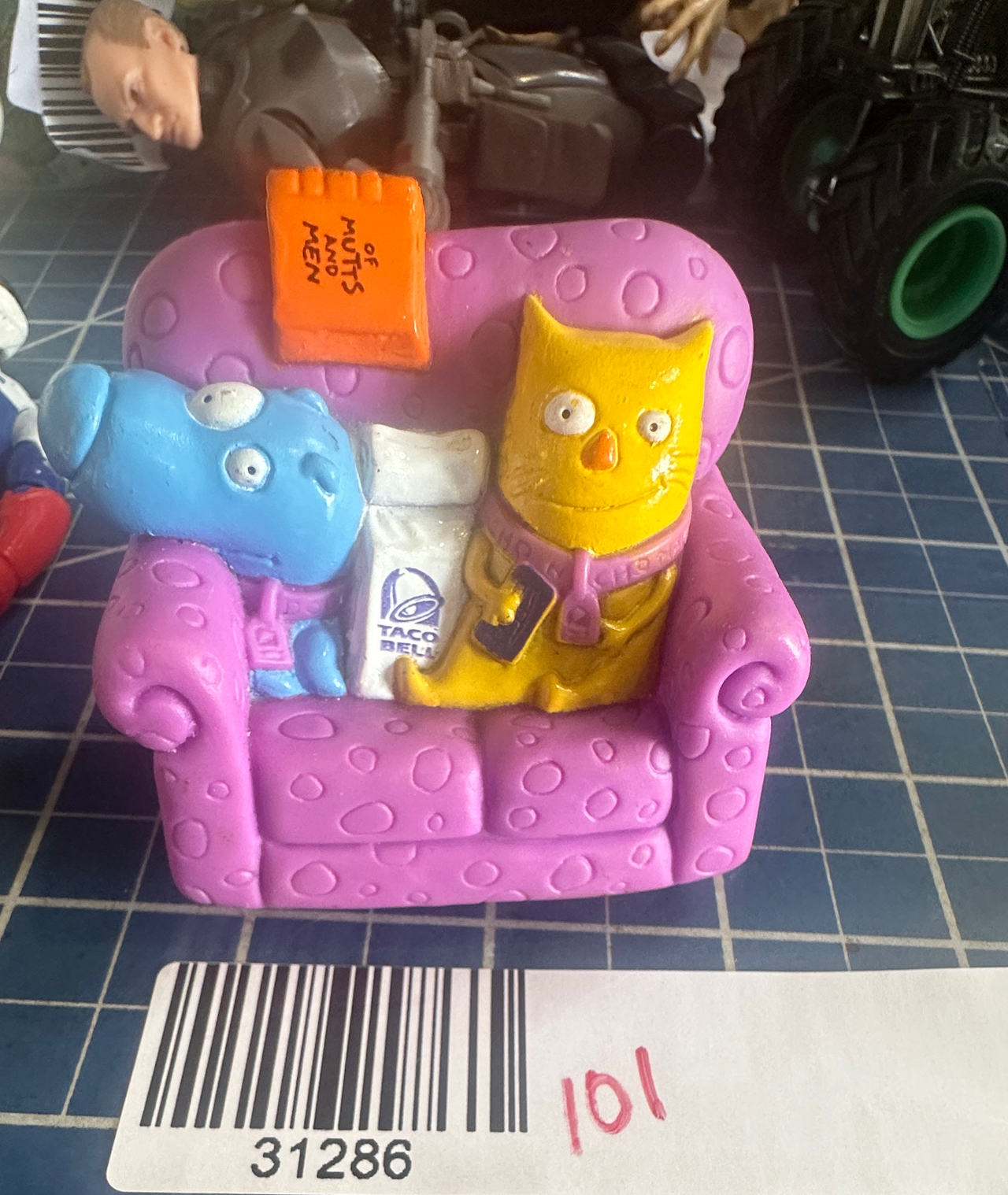 Nickelodeon cat dog vintage 1990s figure.  101