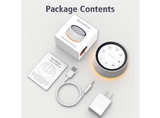 (White) Noise Sound Machine with 30 Soothing Sounds 12 Colors Night Light White - Image 5