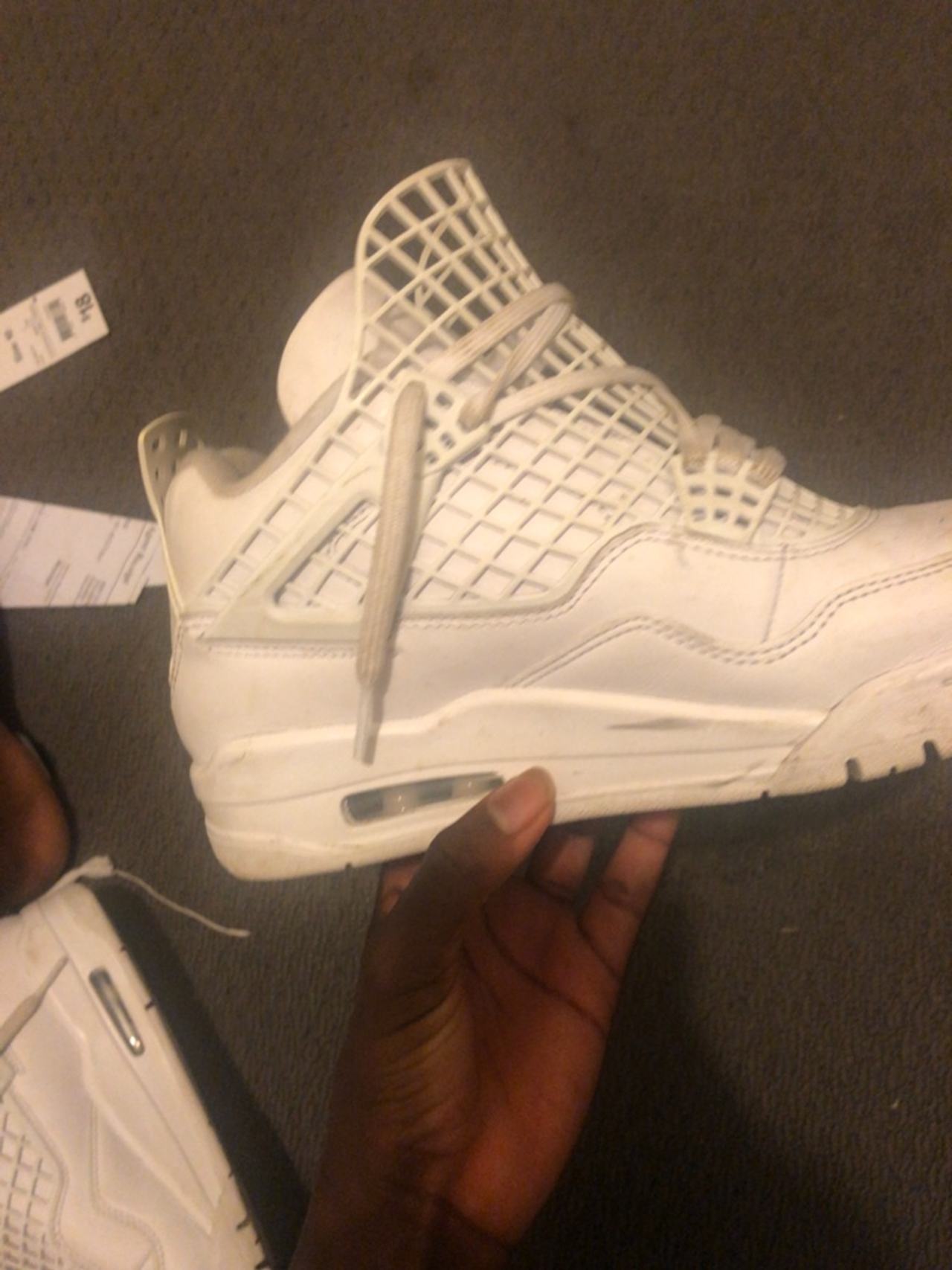 Nike Air Jordan 4 Retro Net Triple White