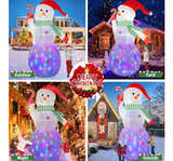 B&D 12FT Giant Christmas Inflatables Snowman Outdoor Decorations, Christmas Blow - Image 4