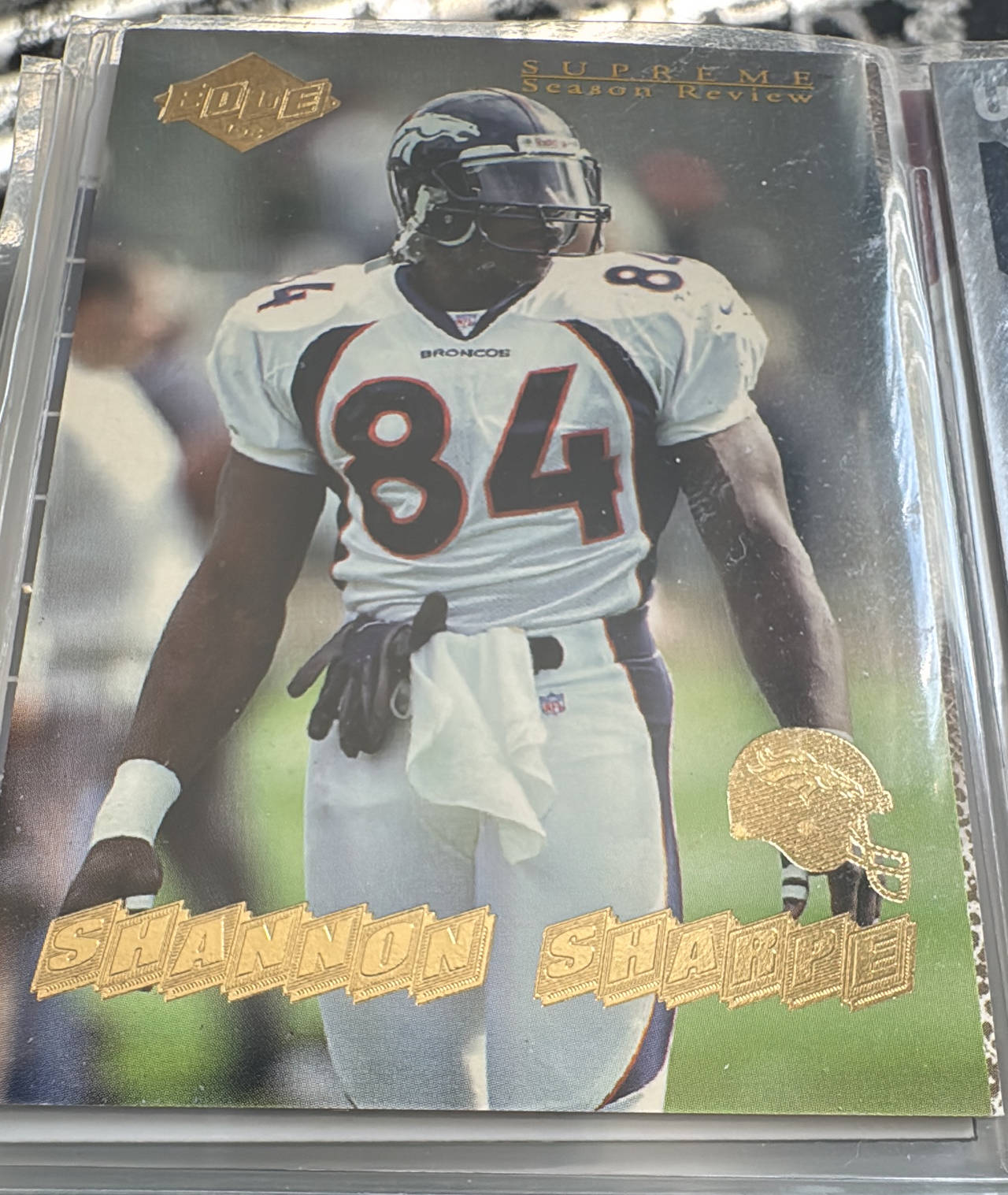 1998 Upper Deck Edge Supreme Season Review Shannon Sharpe #S12