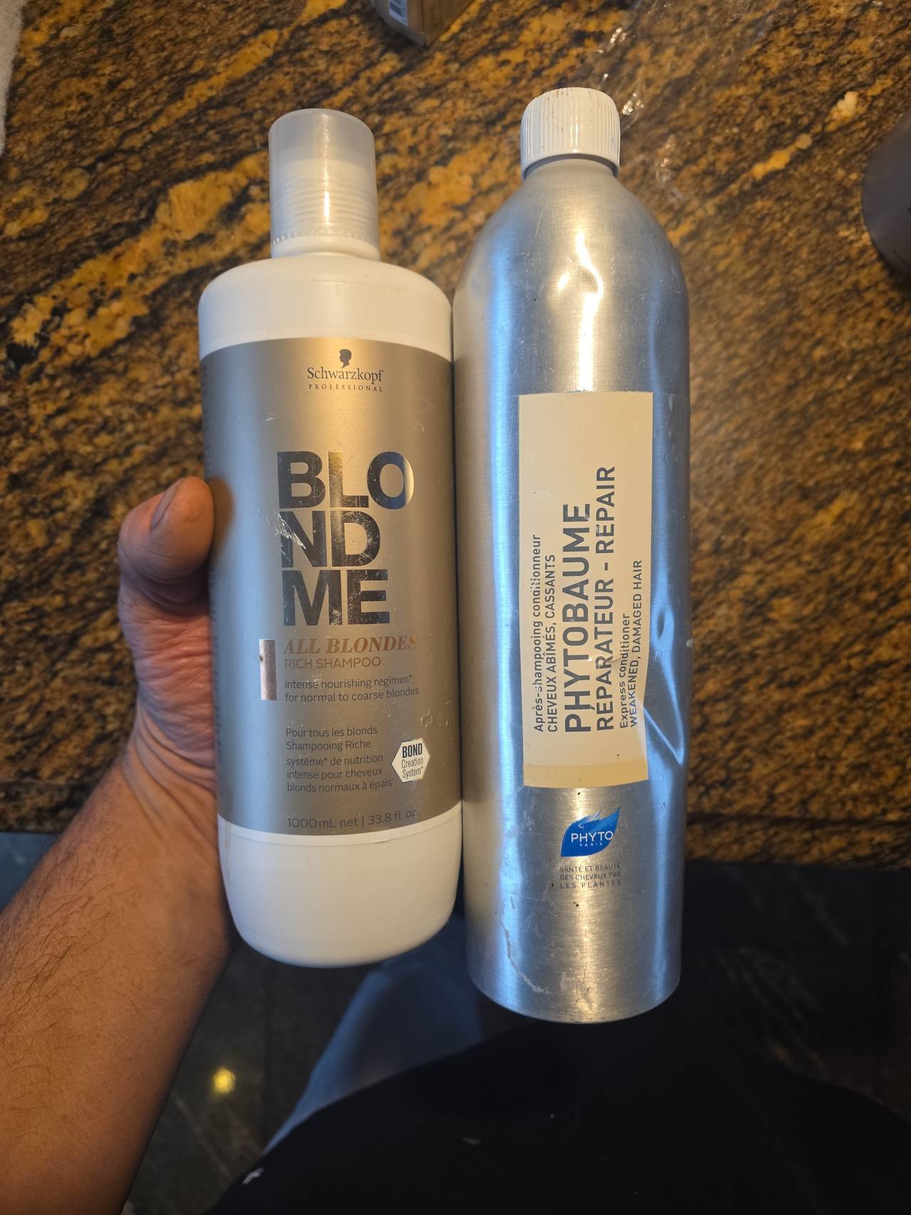 Schwarzkopf Professional BlondMe shamp,phytobaume Conditioner liters