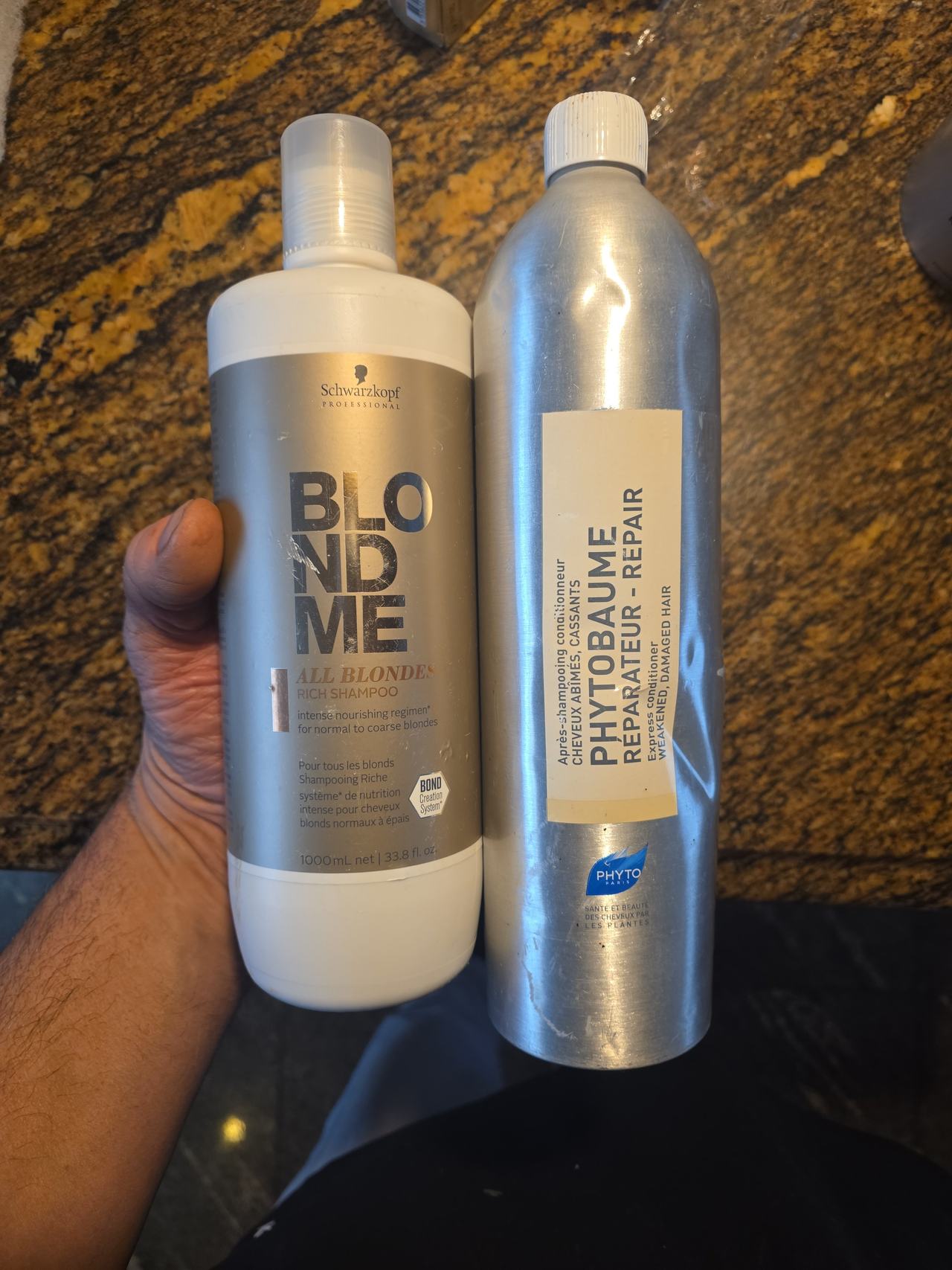 Schwarzkopf Professional BlondMe shamp,phytobaume Conditioner liters