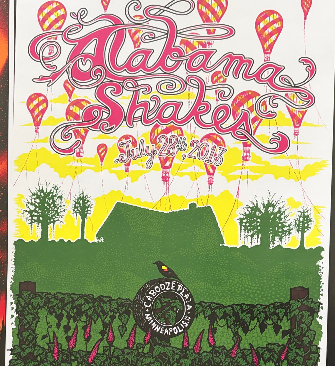 Alabama Shakes Minneapolis 2013 Concert Poster
