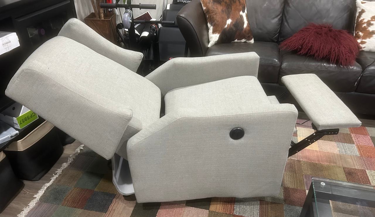 Living Spaces Cade Fabric Power Recliner