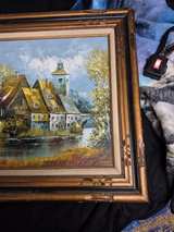 Hartley European Village Landscape Oil Painting - Image 5