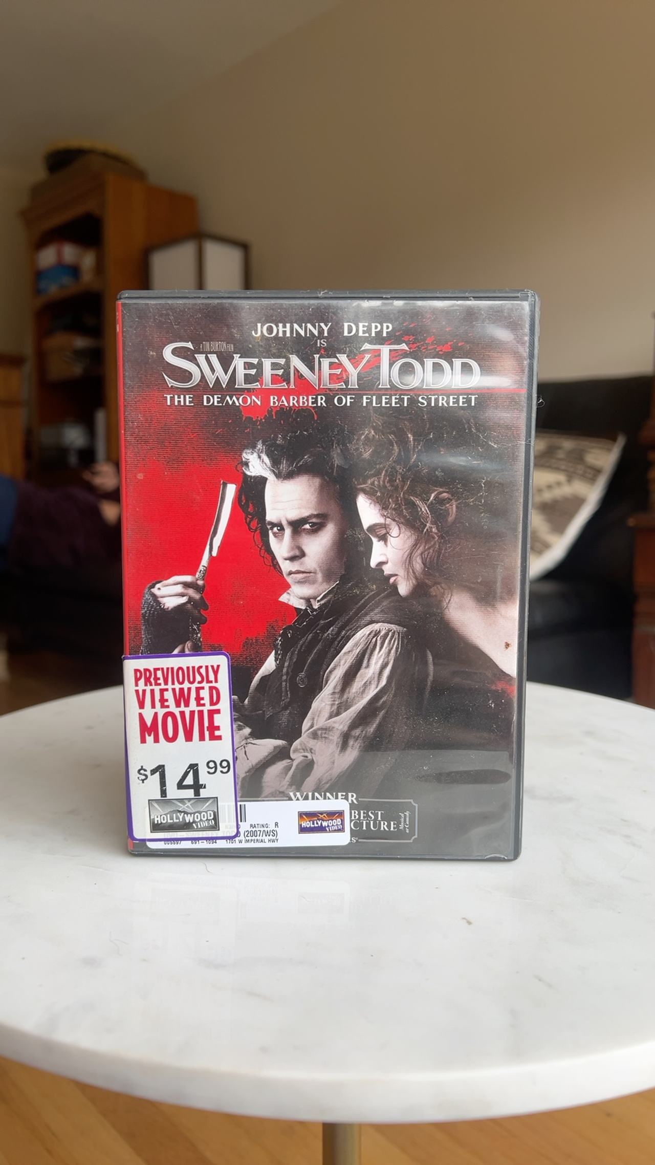 Sweeney Todd: The Demon Barber of Fleet Street DVD