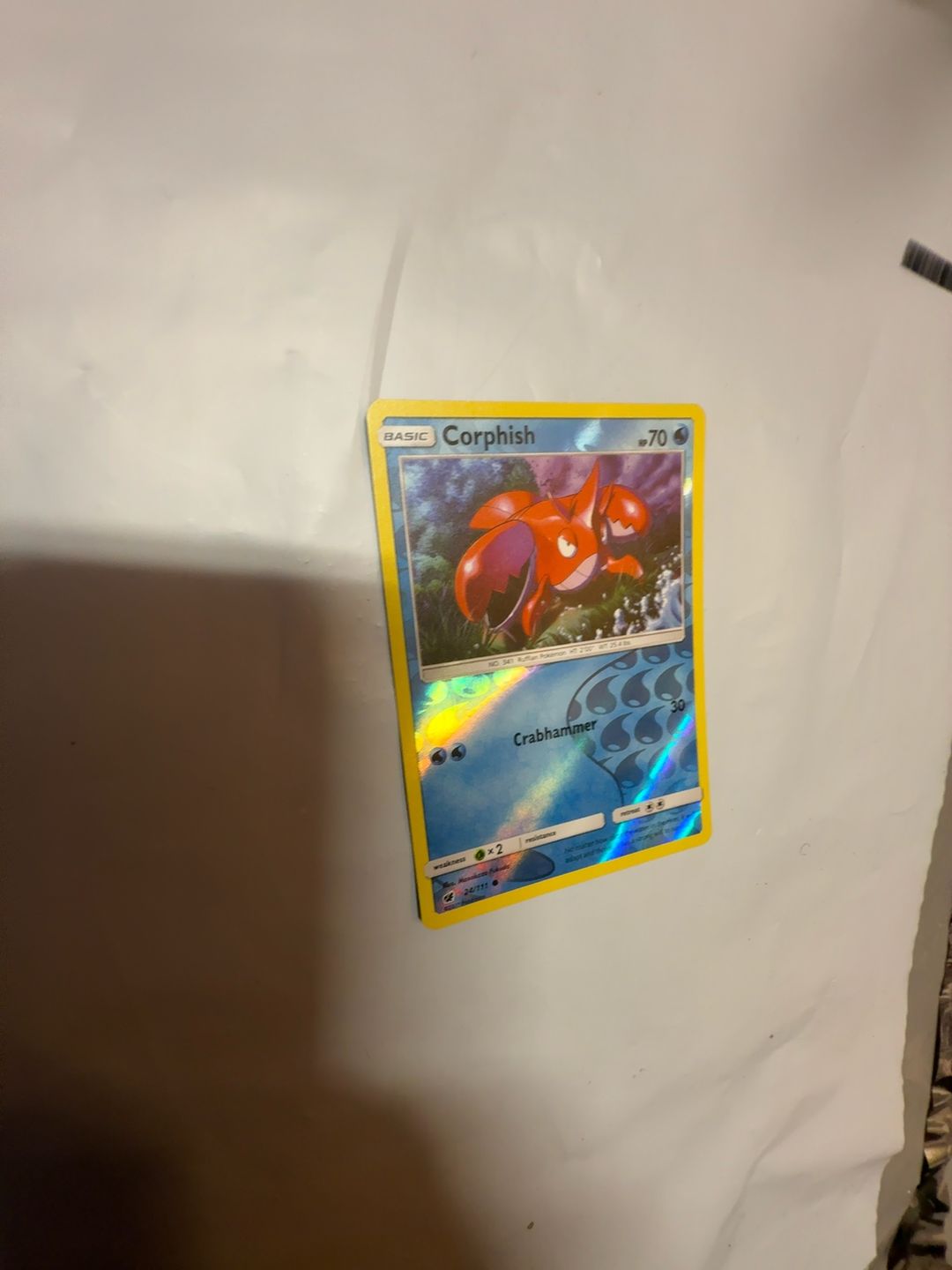 Pokemon Corphish Reverse Holo Crimson Invasion Card