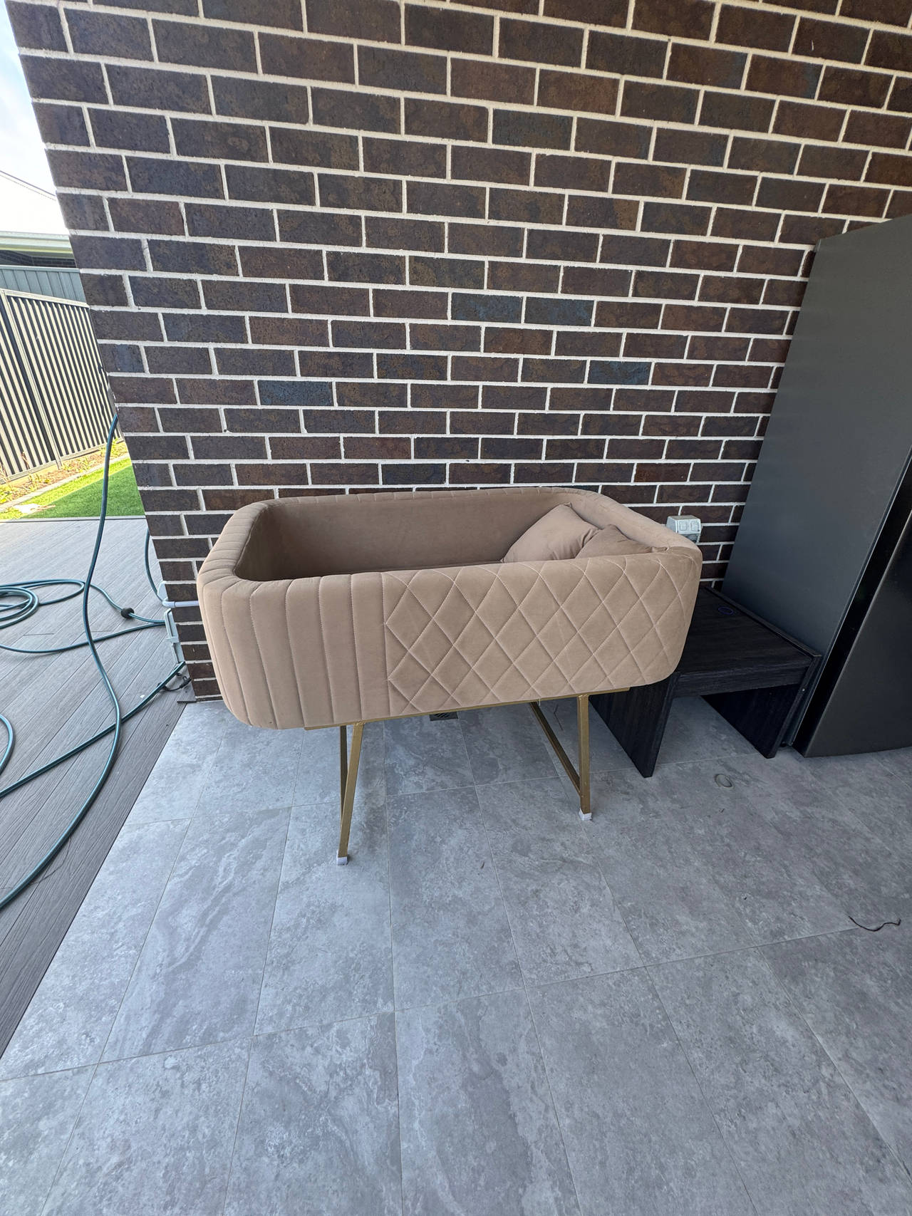 Modern Upholstered Bassinet
