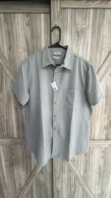 New Island Inspired Resortwear Mens Textured SS Buttondown Shirt L/XL - Image 2