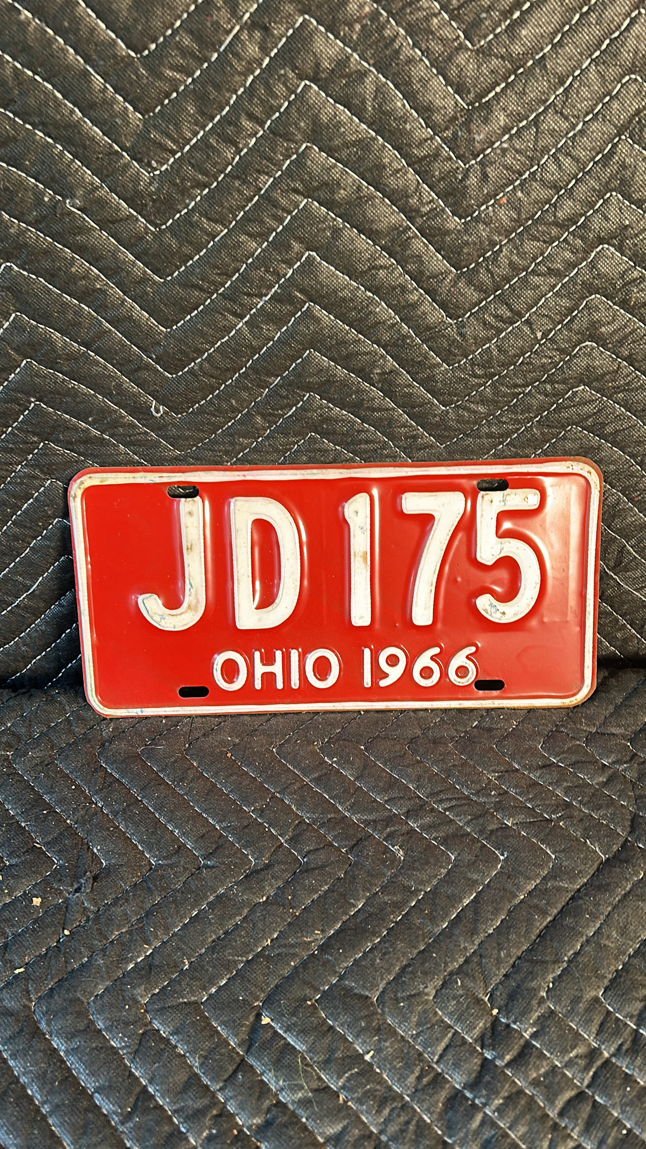 1966 Ohio Motorcycle License Plate
