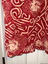 Carole Little 100% Silk Vintage Floral Lace Red A-Line Dress Size 6 Red Top - Image 5