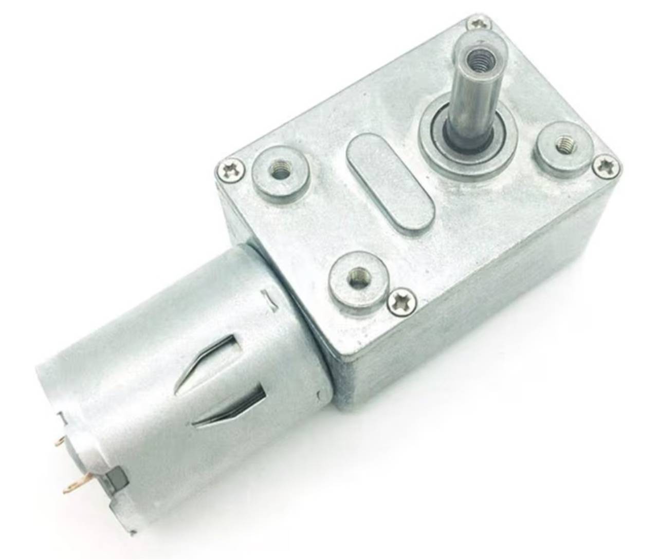 BRINGSMART 12V 6rpm DC Worm Gear Motor 25 kg.cm High Torque Low Speed Mini Turbi