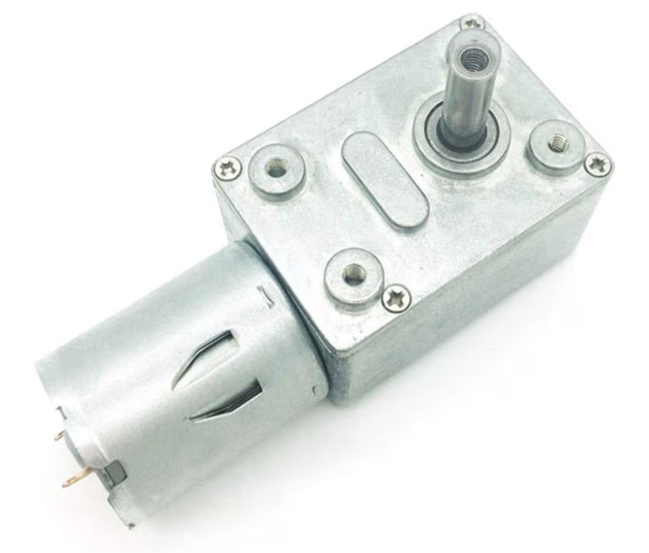 BRINGSMART 12V 6rpm DC Worm Gear Motor 25 kg.cm High Torque Low Speed Mini Turbi