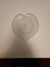 Murano Heart-Shaped Frosted Glass Dish - Image 2