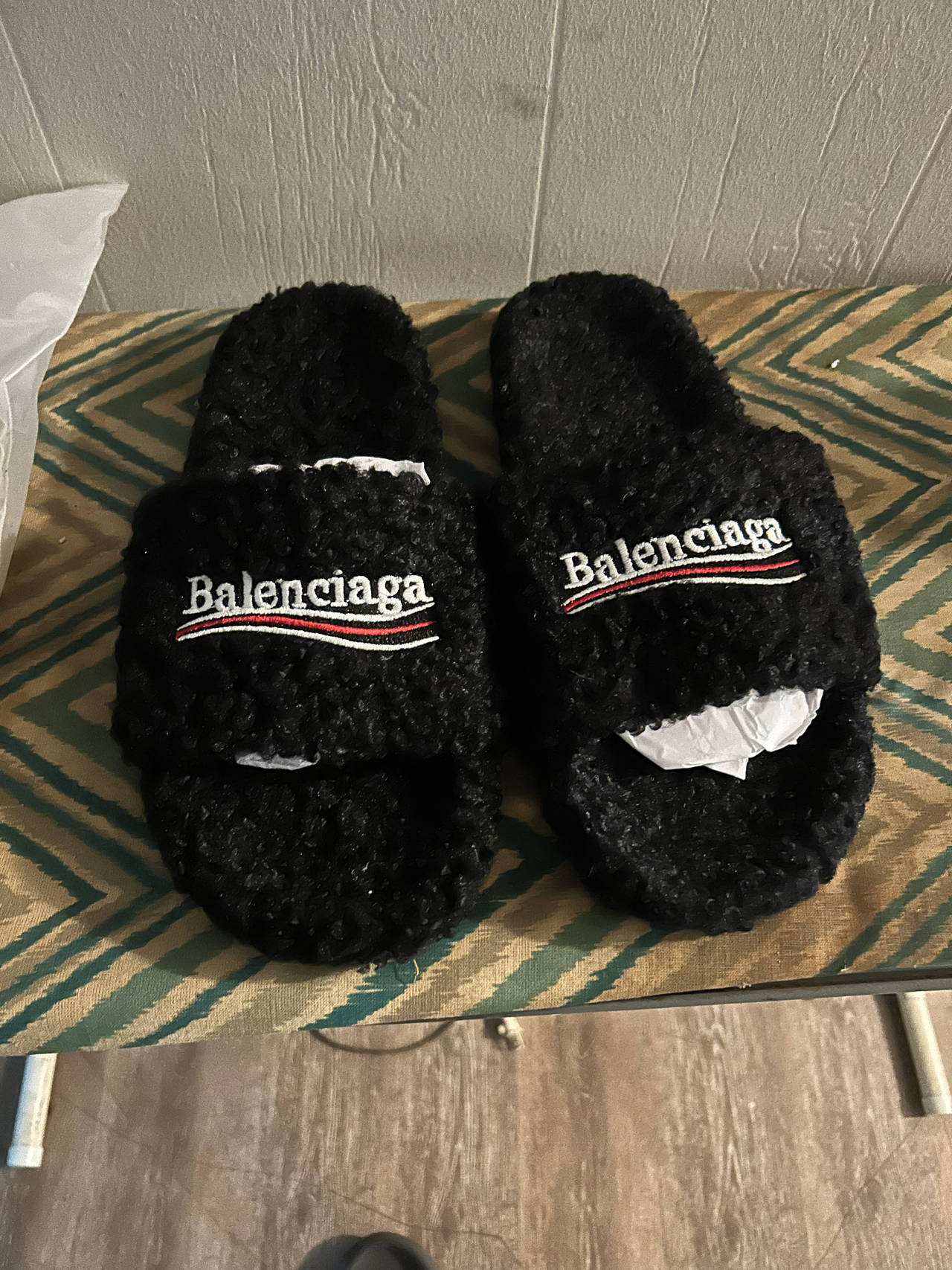 Balenciaga Furry Slides