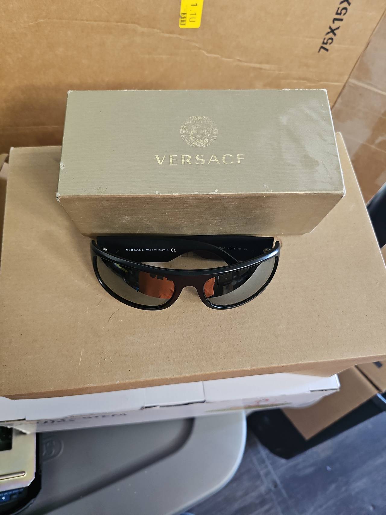Versace 4031-B Shield Sunglasses