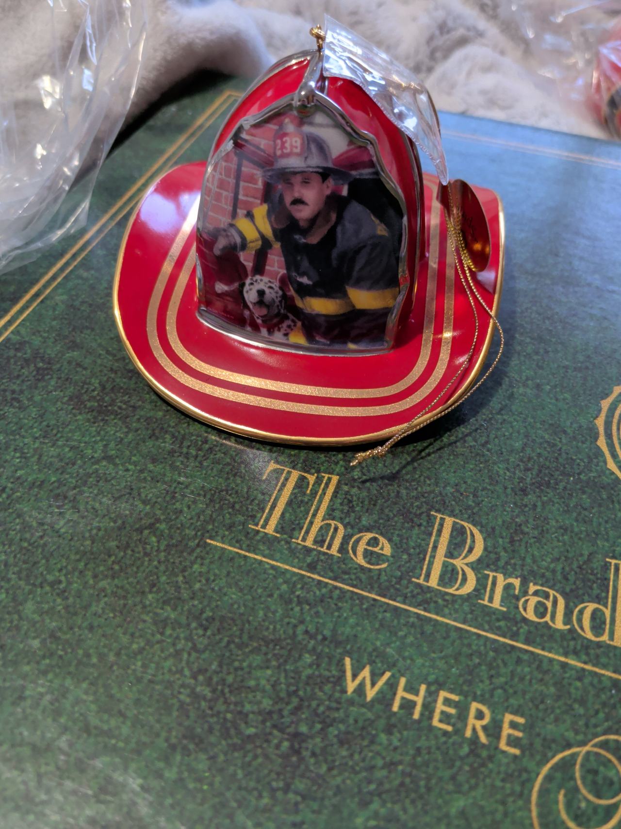 The Bradford Exchange Firefighter Helmet Ornament