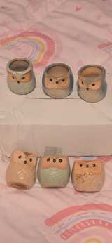 Mini Ceramic Owl Succulent Planters Set of 6 - Image 2