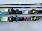 Vintage Rossignol K3 190cm Downhill Skis Marker M48 Titanium Bindings & Rossignol Poles - Image 1