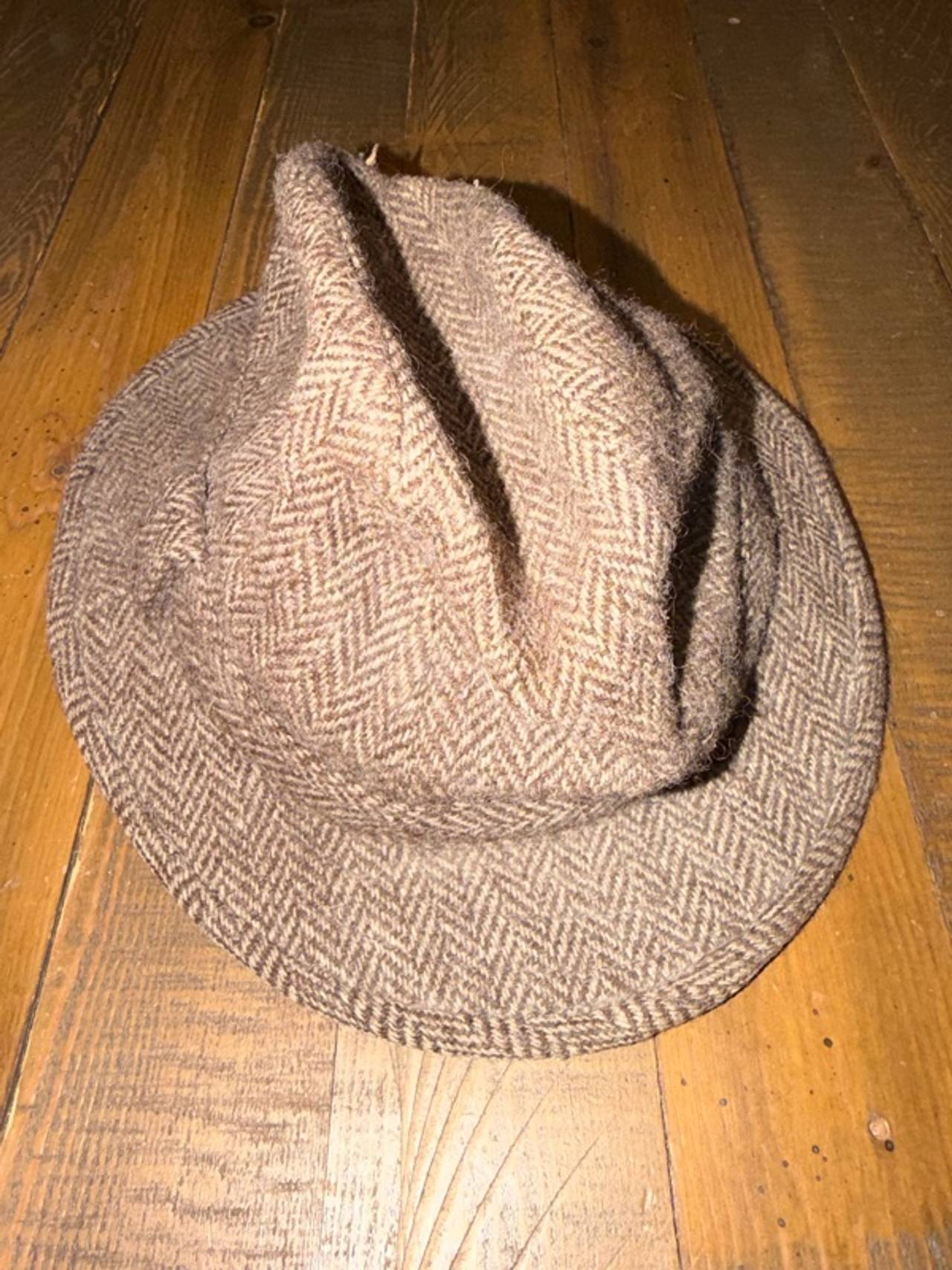 Olympic Player Vintage Wool Fedora Gray British Wool Medium