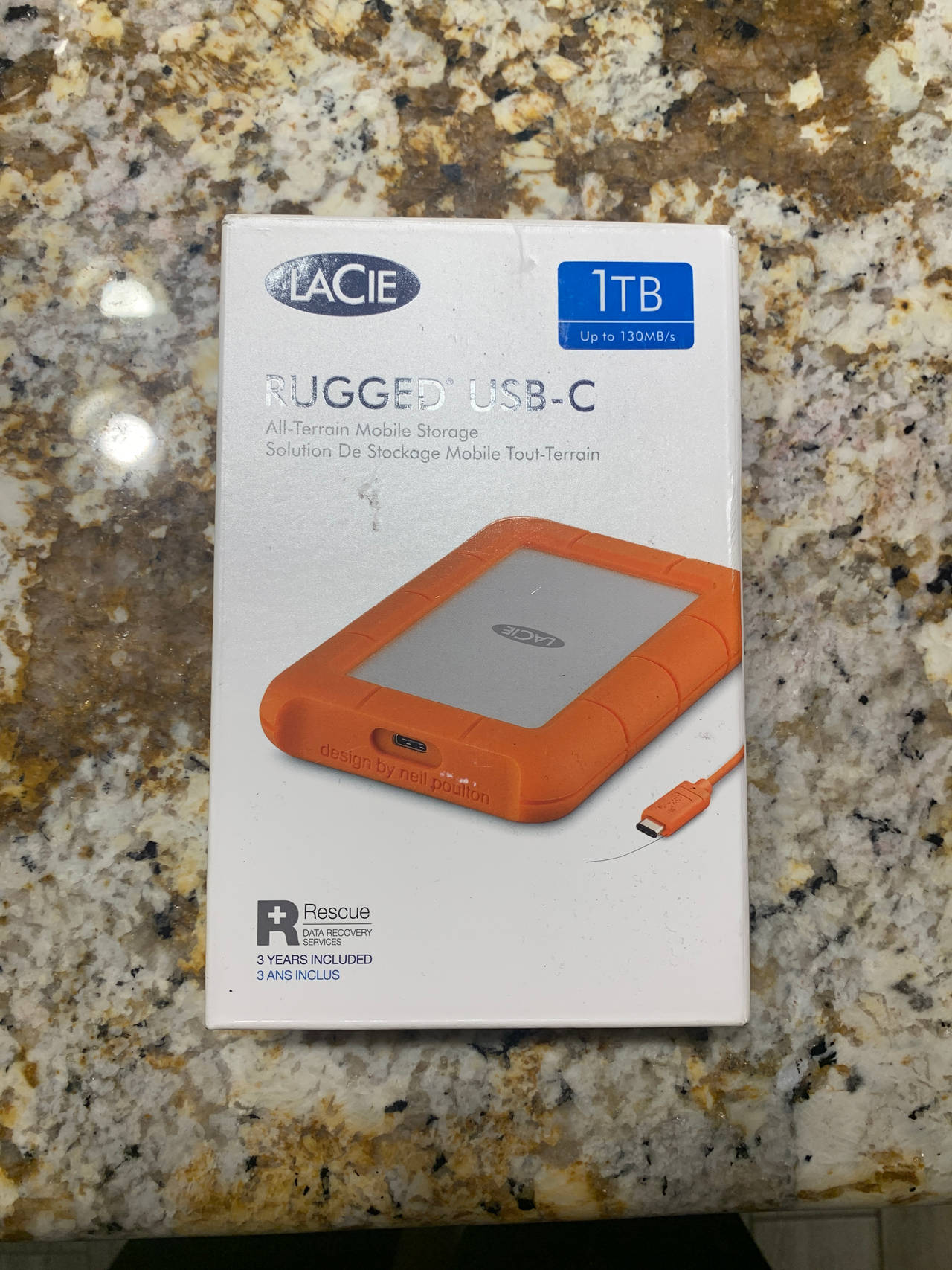 LaCie Rugged USB-C External Hard Drive